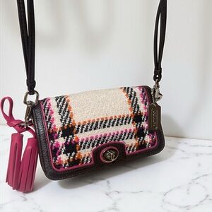 Coach Penny Legacy Boucle Plaid Tweed Crossbody 🚨 RARE 🚨 EUC 🤩🤩